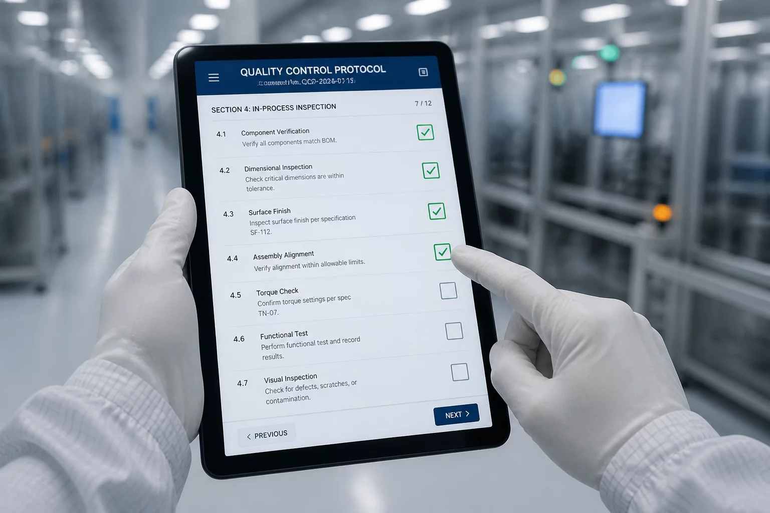 Quality Control Protocols