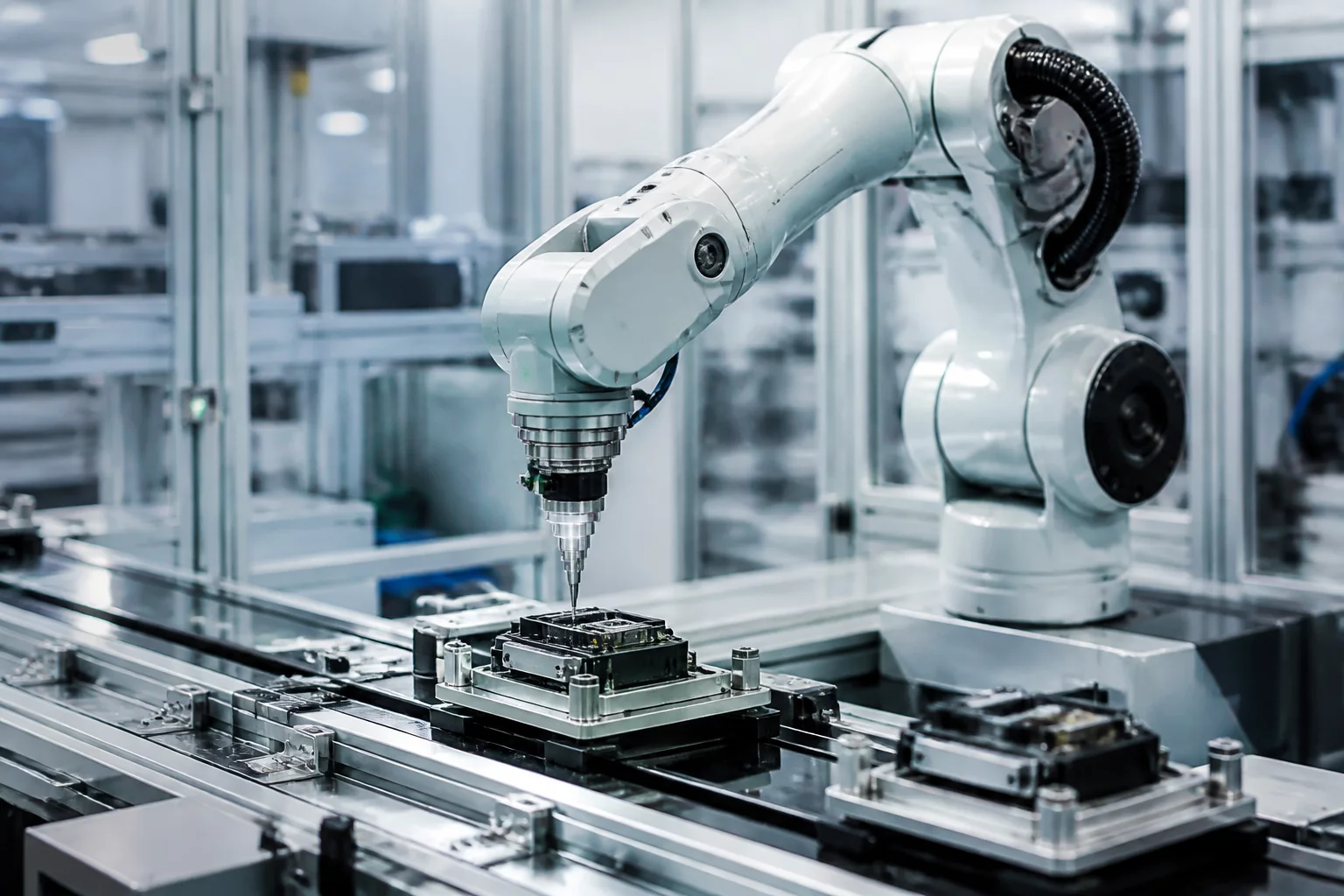 Modern robotic production line and assembly equipment